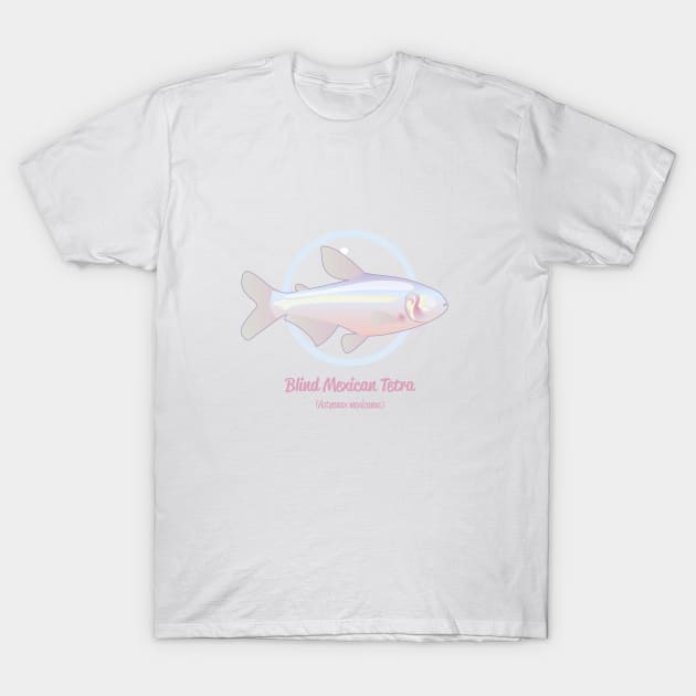 Blind Mexican Tetra T-Shirt by Reefhorse